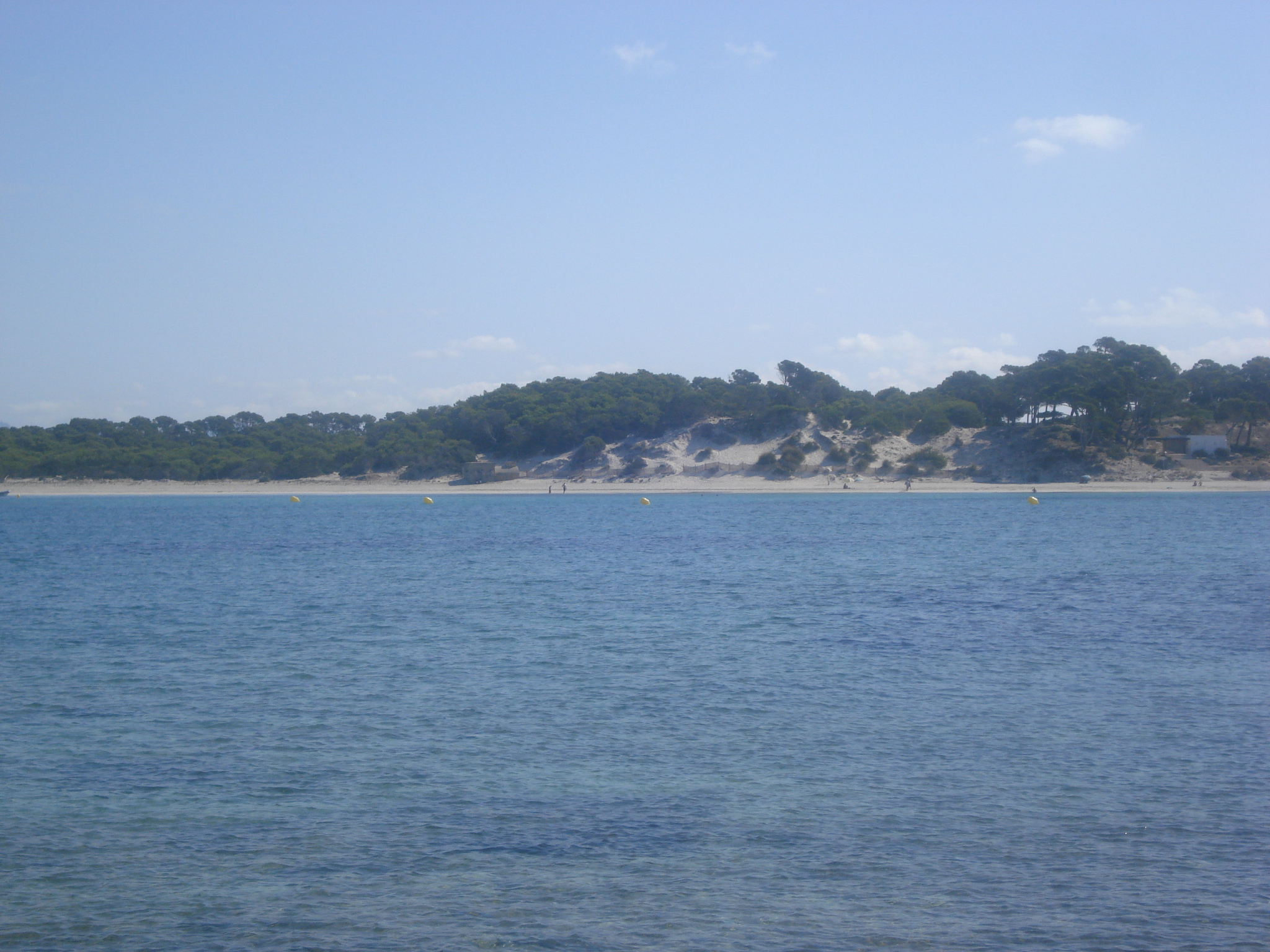 Playa de Es Carbó vista desde el litoral de Ses Salines