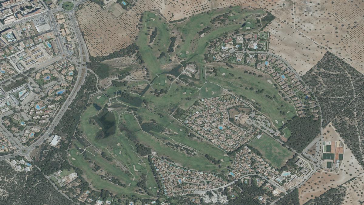Vista aérea de Golf Santa Ponsa I y su entorno