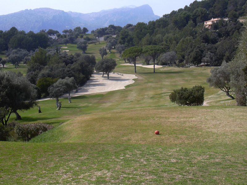 Vista del campo Golf Pollença