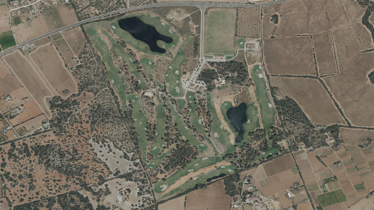 Vista aérea de T Golf Palma y su entorno