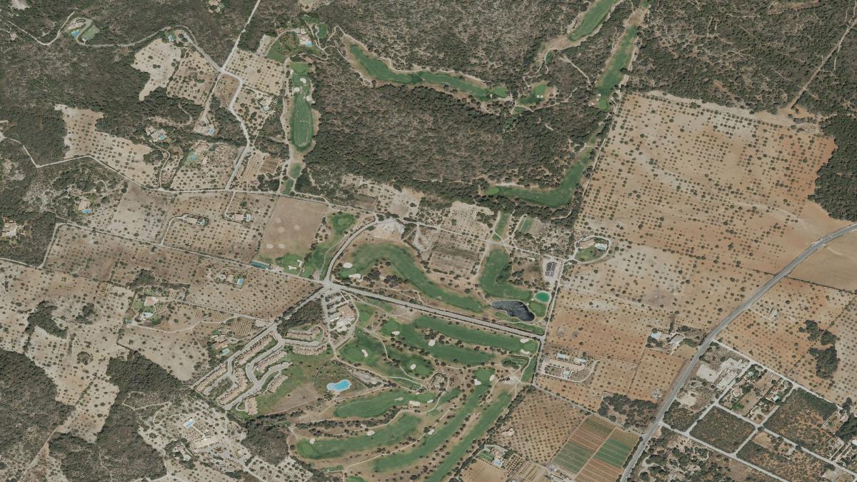 Vista aérea de Vall d’Or Golf y su entorno